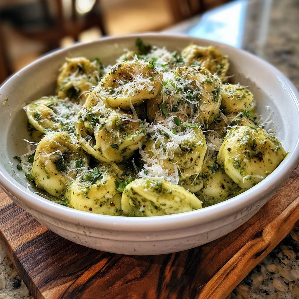 Creamy Pesto Tortellini