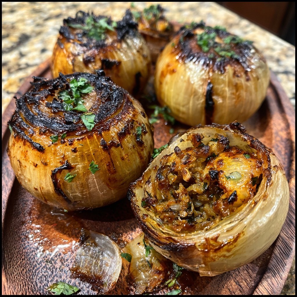 Greek Stuffed Onions