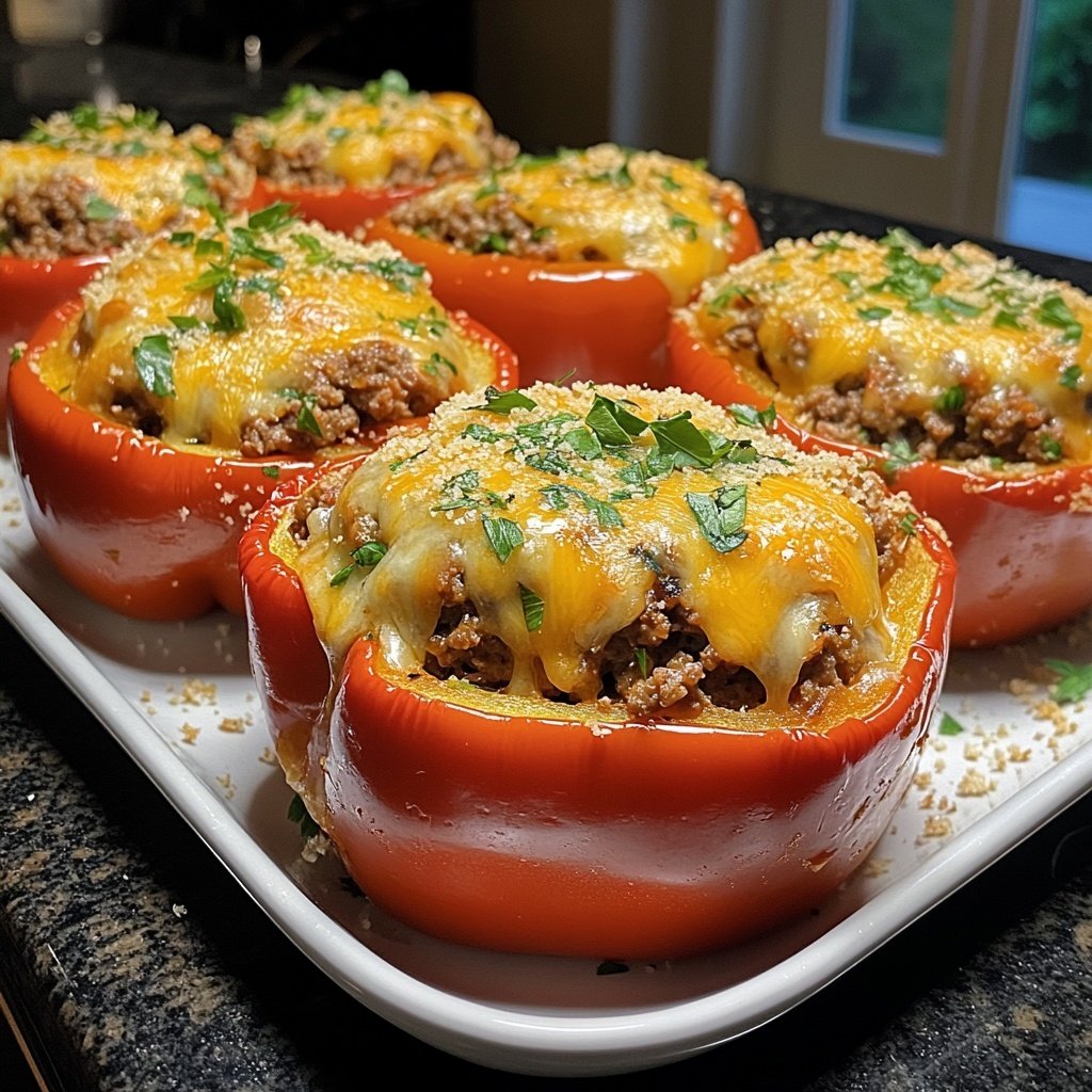 Ground Beef Stuffed Peppers