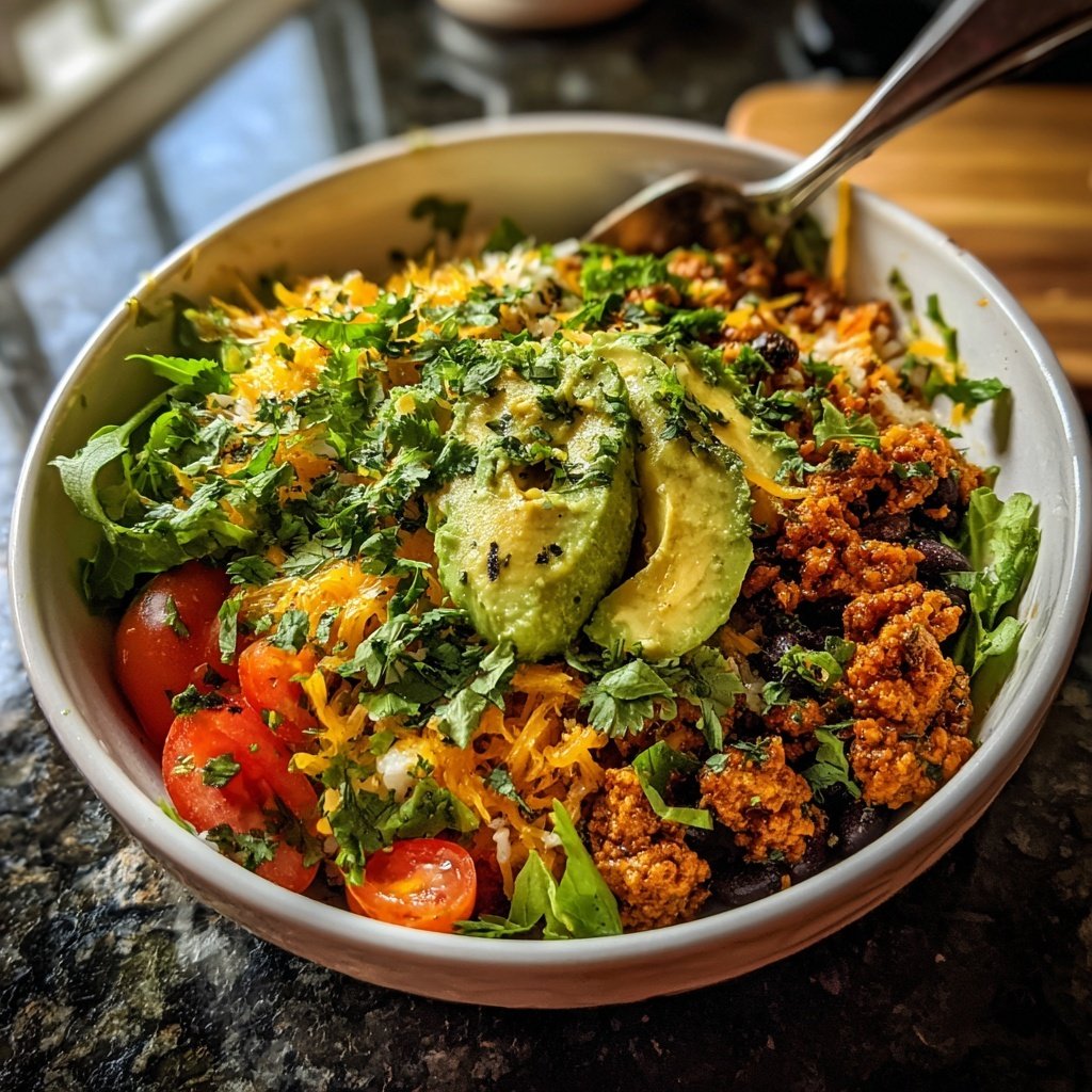 Ground Turkey Taco Bowl