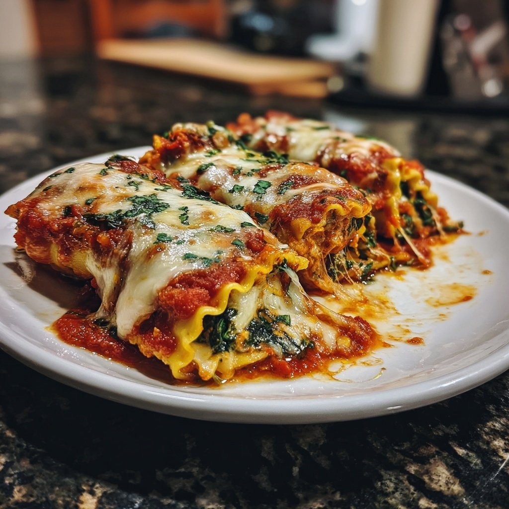 Vegetable Lasagna Roll Ups
