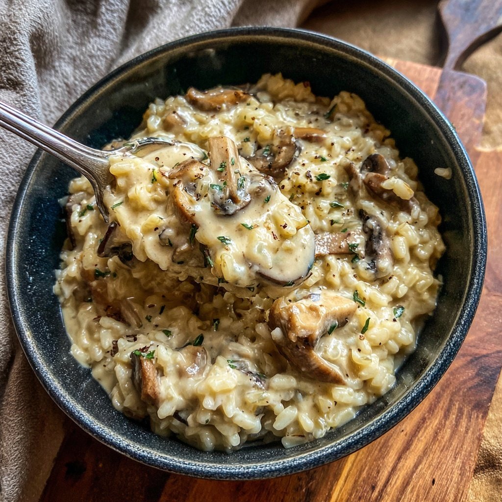 Creamy Mushroom Barley Bowl