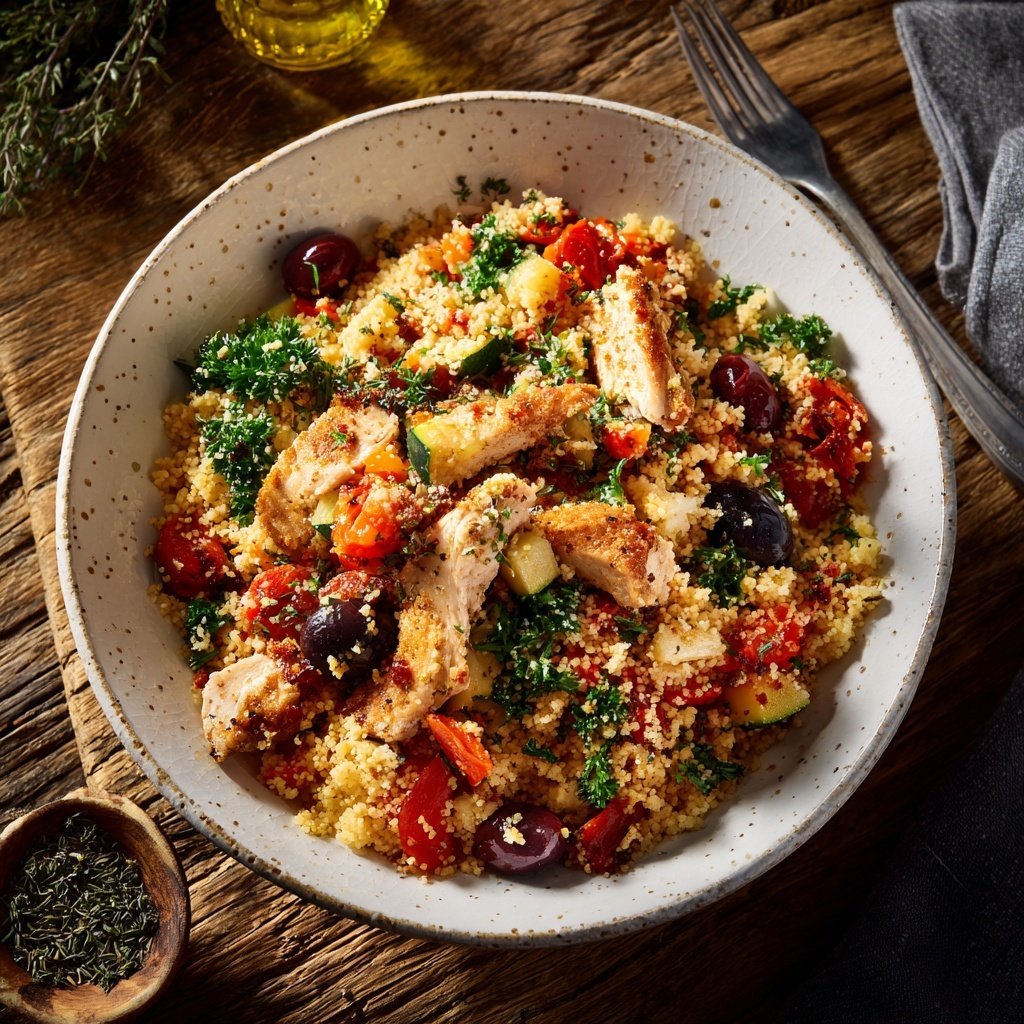 Mediterranean Chicken Couscous Bowl
