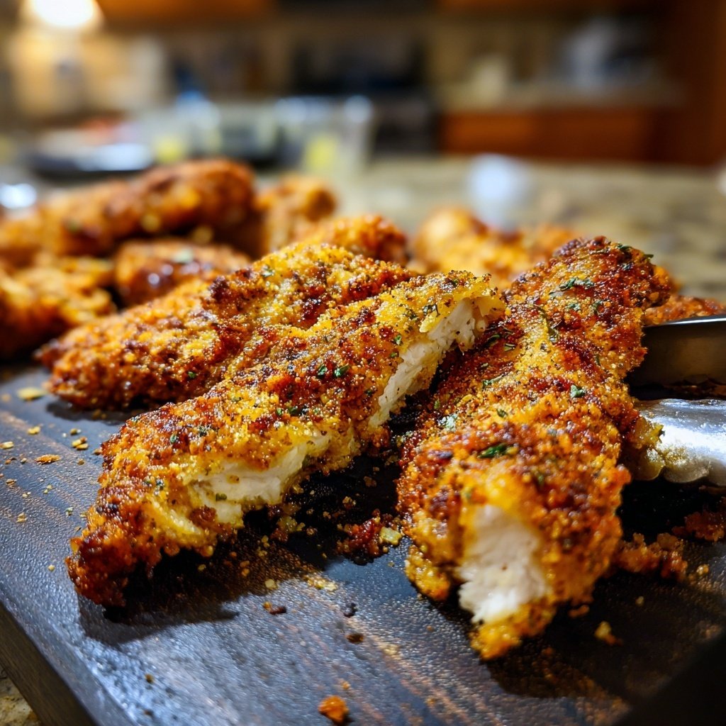 Crispy Oven Fried Chicken Tenders