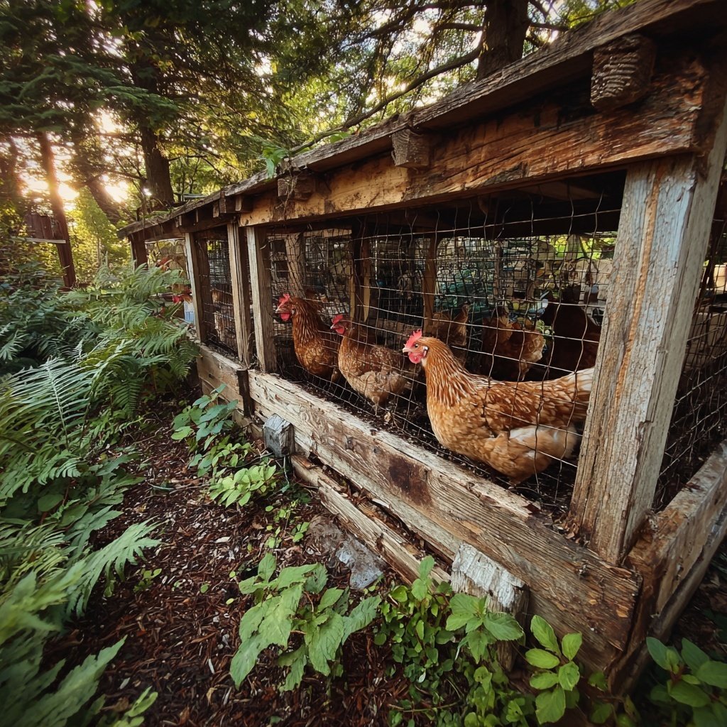 DIY Backyard Chicken Coop Run