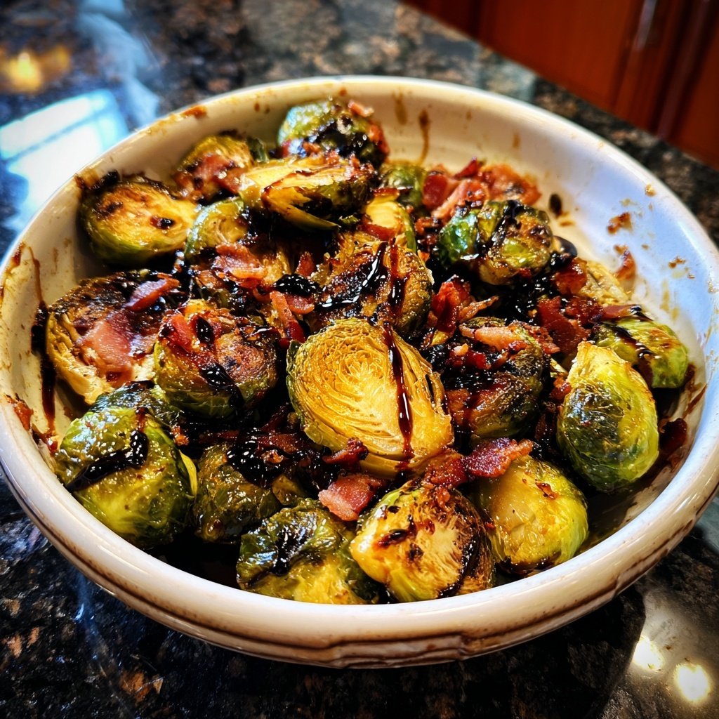 Roasted Brussels Sprouts With Bacon
